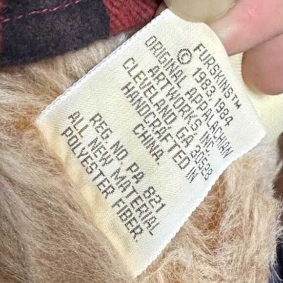 VTG 83 84 A Pair Of A Furskins Farrell Teddy Bear Plush Xavier 22” - Picture 7 of 11